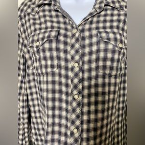 Lucky Brand Button Down Long Sleeve Top